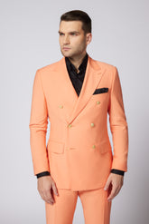 COSTUM CASUAL PEACH DAVID DOUBLE BREASTED